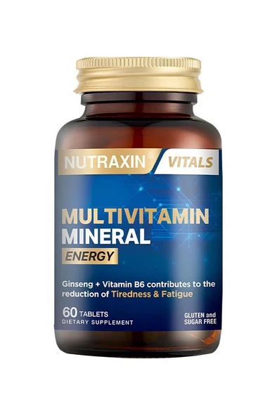 Nutraxin Multivitamin Mineral Energy 60 Tablet ürün görseli 1