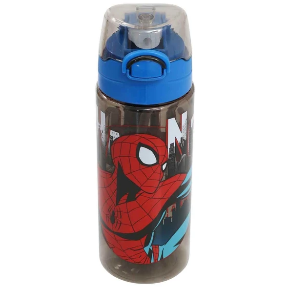 Spiderman Matara 500 ml Mavi Renk 1 Adet Erkek Çocuk Örümcek Adam Lisanslı Suluk Okul Matarası Öğrenci Suluğu ürün görseli 1