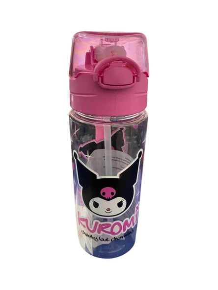 Kuromi Matara 500 ml Açık Pembe Renk 1 Adet Lisanslı Suluk Okul Matarası Öğrenci Suluğu ürün görseli 1
