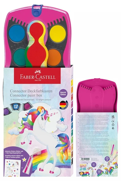 12 Renk Sulu Boya 1 Adet Unicorn Tek Boynuzlu At Suluboya 12 li Değişebilir Tablet Connectör ürün görseli 1