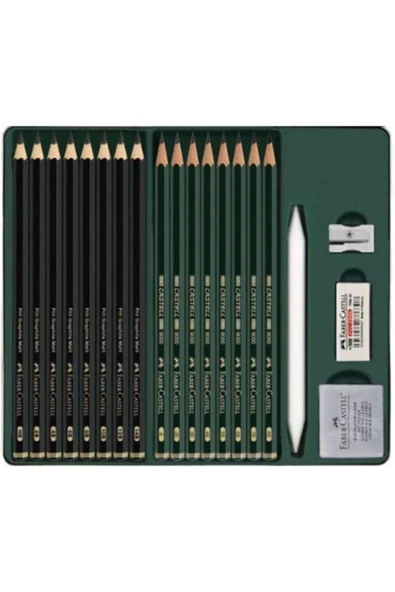 METAL KUTU PITT GRAPHITE MATT DERECELİ KALEM SETİ 2 - Resim 2
