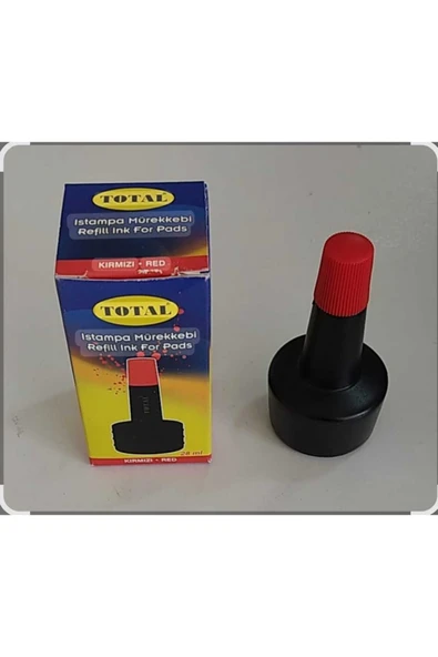 TOTAL ISTAMPA MÜREKKEBİ KIRMIZI 28 ML TOT-482 TOTAL ürün görseli 1