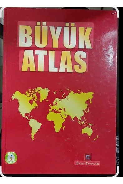 Saygı Yayınları Büyük Atlas SERT KAPAK KIRMIZI ürün görseli 1