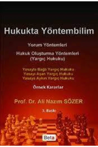 Beta Yayınevi Hukukta Yöntembilim Yorum Yöntemleri ürün görseli 1