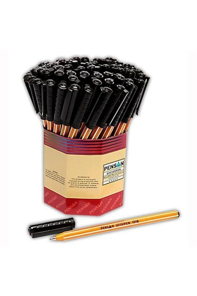Pensan 1010 Ofis Pen Tükenmez Kalem 1,0 Mm Siyah 60 Lı (1 Paket 60 Adet) ürün görseli 1