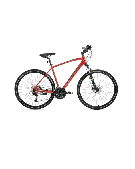 BİSAN TRX 8500 ERKEK ŞEHİR BİSİKLETİ 54CM HD 28 JANT 27 VİTES MAT KIRMIZI SİYAH ürün görseli 1