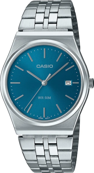 Casio MTP-B145D-2A2VDF Quartz Çelik Gri Lacivert Kadran 35 mm Erkek Kol Saati ürün görseli 1