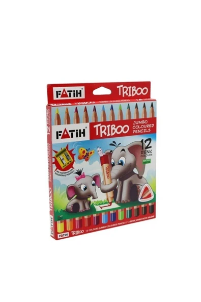 Fatih Triboo Jumbo Kuru Boya 12 Li ürün görseli 1