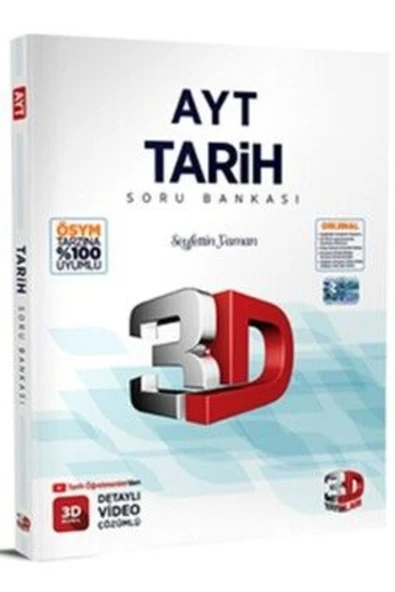3D Yayınları AYT Tarih Soru Bankası ürün görseli 1