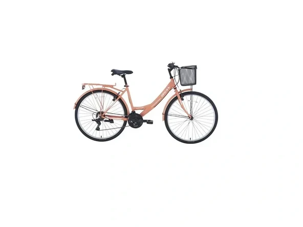 BİSAN LOTUS KADIN ŞEHİR BİSİKLETİ 34CM V 24 JANT 21 VİTES MERCAN BEYAZ ürün görseli 1