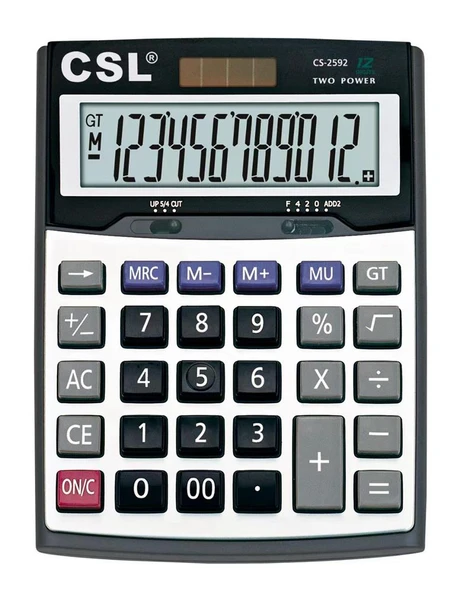 CSL CS-2592 12 Hane Masa Tipi Hesap Makinesi ürün görseli 1