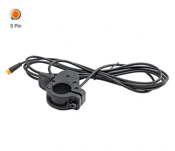 UMT ELEKTRİKLİ BİSİKLET GÜÇ KOLU 300X 3PİN 190CM KABLO SİYAH ürün görseli 1
