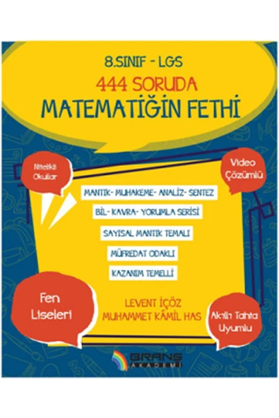 Branş Akademi 8.sınıf Lgs 444 Soruda Matematiğin Fethi ürün görseli 1