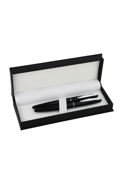Stellpen Steelpen 102-Dr Dolma Kalem + Roller Kalem Set Siyah ürün görseli 1