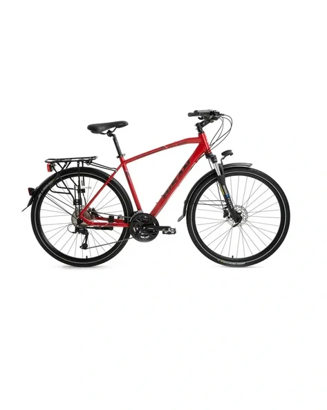 BİSAN TRX 8500 CITY ERKEK ŞEHİR BİSİKLETİ 46CM HD 28 JANT 27 VİTES MAT KIRMIZI SİYAH ürün görseli 1