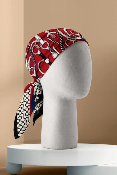 H8 KADIN DESEN BANDANA - Resim 3