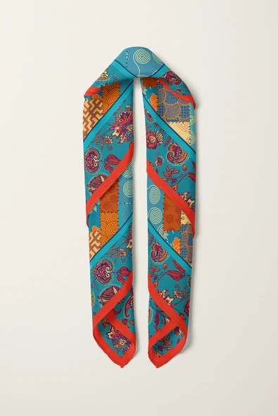 C2 ETNIK ŞALLI BANDANA DG12097 - Resim 6