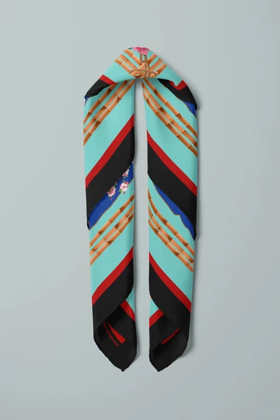 C48 KADIN DESENLİ BANDANA - Resim 5