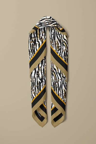F64 KADIN DESENLİ BANDANA - Resim 6