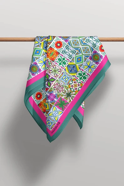 F88  KADIN DESENLİ BANDANA - Resim 6