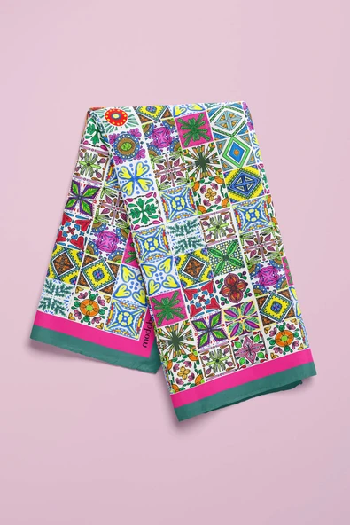 F88  KADIN DESENLİ BANDANA - Resim 5