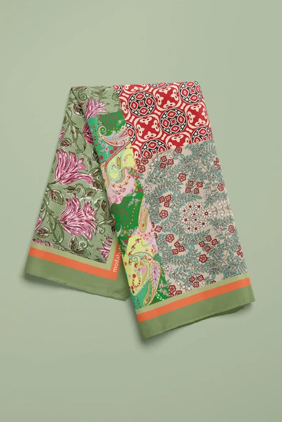 C101 PATCHWORK TASARIM  BANDANA - Resim 4