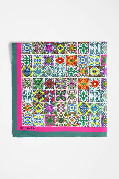 F88  KADIN DESENLİ BANDANA - Resim 4