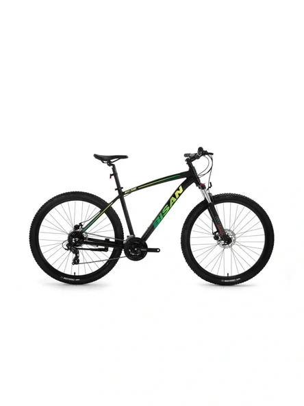 BİSAN MTX 7200 ERKEK DAĞ BİSİKLETİ 43CM MD 26 JANT 24 VİTES MAT SİYAH YEŞİL ürün görseli 1
