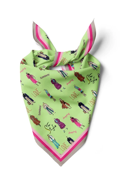 G1118 KADIN DESENLİ BANDANA ürün görseli 1