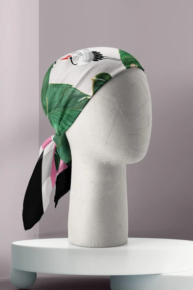 C10 KADIN DESENLİ BANDANA - Resim 3