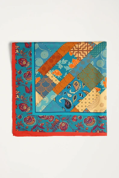 C2 ETNIK ŞALLI BANDANA DG12097 - Resim 5
