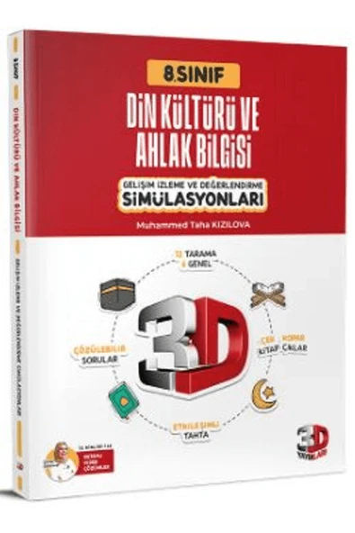 8. Sınıf Simülasyon Din Kültürü ve Ahlak Bilgisi / 3D Yayınları / 9786259534299 ürün görseli 1