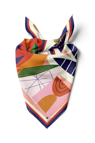 Vissona Geometrik Desenli Bandana ürün görseli 1