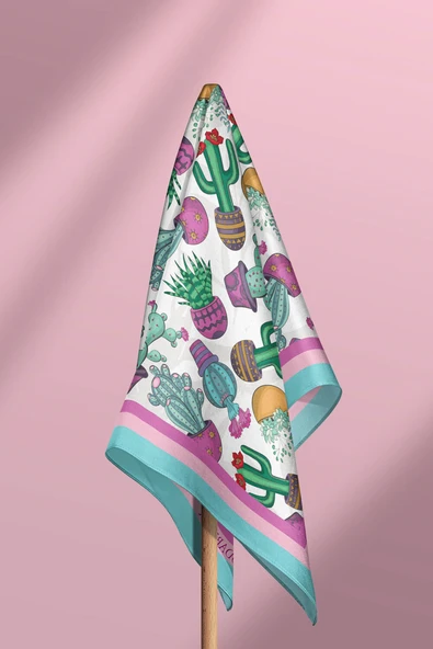 F70 KADIN DESENLİ BANDANA - Resim 4