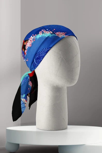 C48 KADIN DESENLİ BANDANA - Resim 4