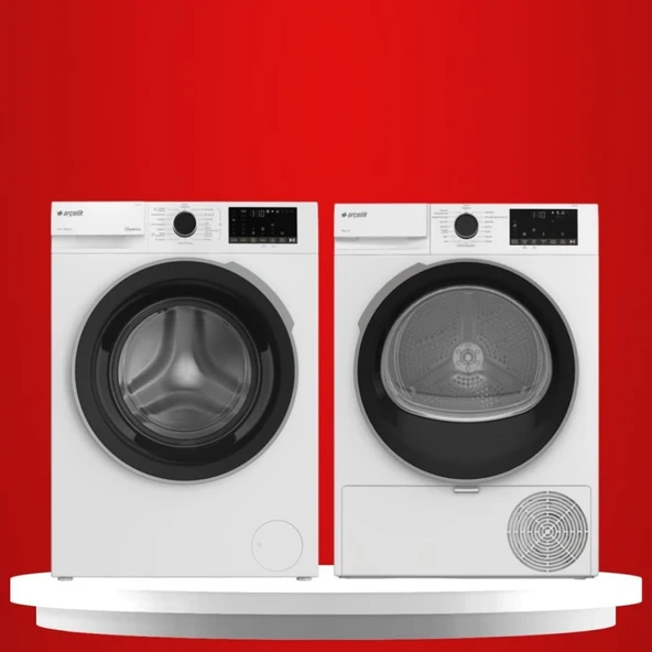 Arçelik Çamaşır & Kurutma Makinesi Paketi (9100DMX - 901 KMX) 9kg-9kg