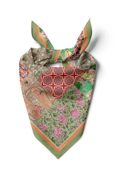C101 PATCHWORK TASARIM  BANDANA ürün görseli 1
