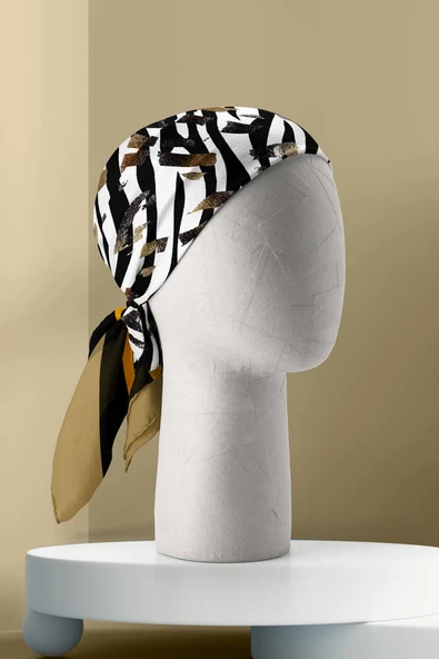 F64 KADIN DESENLİ BANDANA - Resim 3
