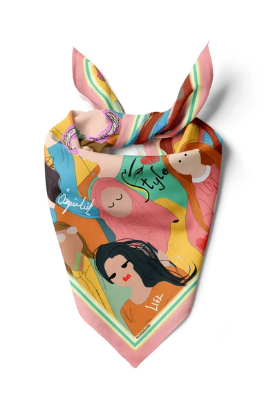 E74 MODERN WOMAN TASARIM BANDANA ürün görseli 1