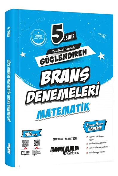 5.Sınıf Güçlendiren Matematik Branş Denemeleri ürün görseli 1
