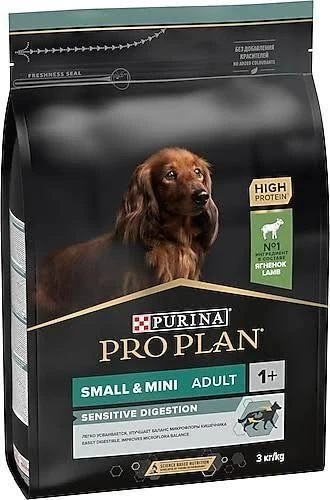 Pro Plan Hassas Sindirim Kuzu Etli Küçük Irk Yetişkin Köpek Maması 3 Kg ürün görseli 1