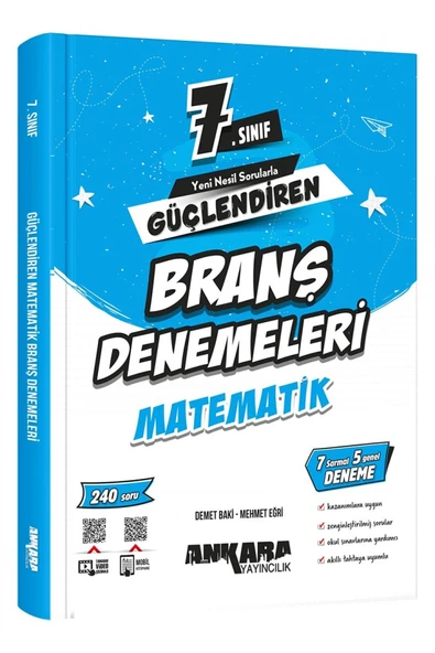 7.Sınıf Güçlendiren Matematik Branş Denemeleri ürün görseli 1