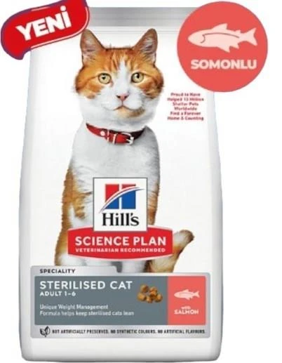 Hills Sterilised Somonlu Kısır Kedi Maması 10 Kg ürün görseli 1