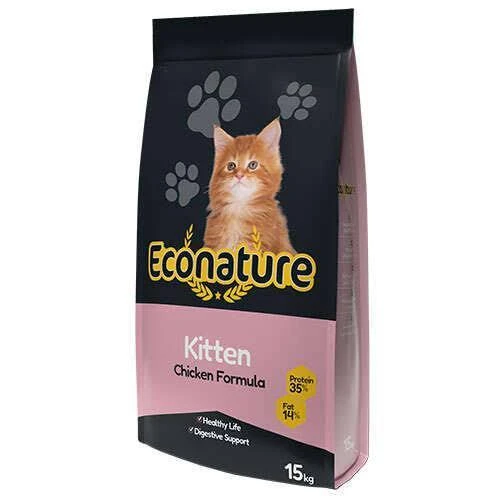Econature Kitten Tavuklu 15 kg Yavru Kedi Maması ürün görseli 1