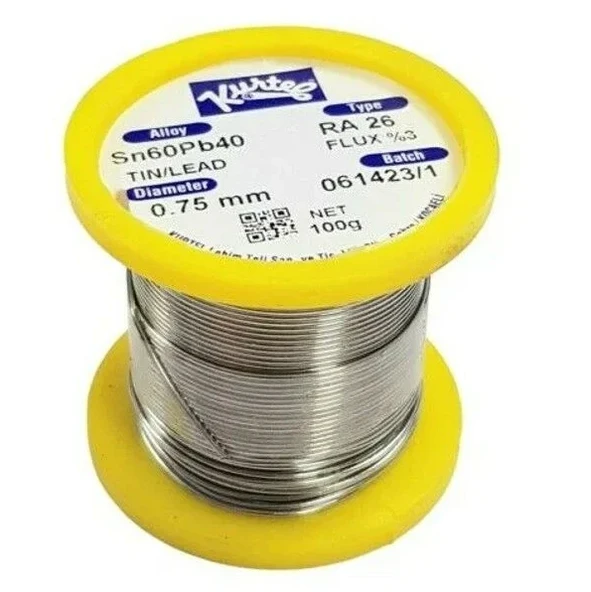 KURTEL 60/40 100 GR 0.75 MM LEHİM TELİ ürün görseli 1