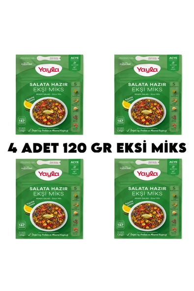 Yayla Ekşi Miks Hazır Salata x 4 Adet ürün görseli 1