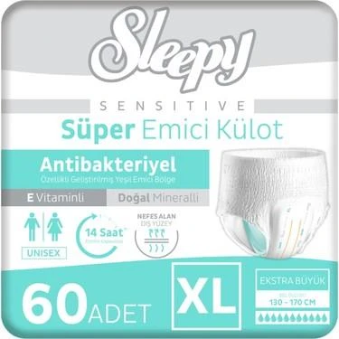 Sleepy Hasta Bezi Yetişkin Emici Külot XL - Ekstra Büyük - Extra Large 60 Adet (2PKx30) ürün görseli 1