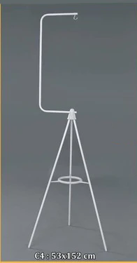 Dayang Kafes Ayaklığı 53x152cm Beyaz ürün görseli 1