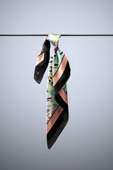 B101 ÇİÇEK DESENLİ BANDANA - Resim 5