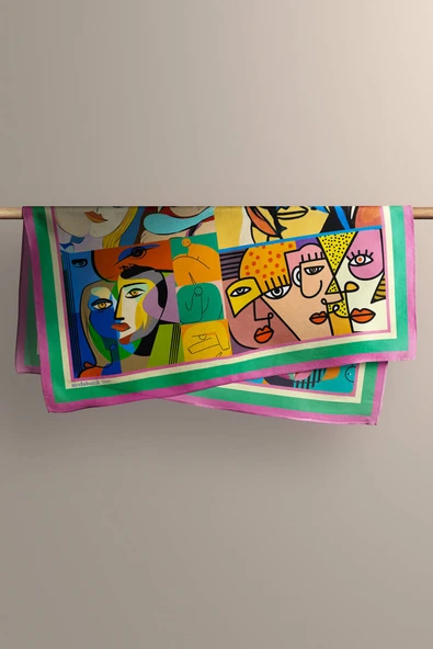 B13 HUMAN ABSTRACKT TASARIMLI BANDANA - Resim 4